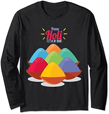 Unisex Holi Color Festival India Hindu Festival Of Colors Shirt 2XL Black