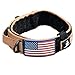 Tactical Dog Collar with Handle 2 Inch Nylon, Metal Quick Release Buckle, Reflective Stitching, Patch Area, Heavy Duty D-Ring, ID Tag Loop, USA Flag, Fits Medium-Large Pet - K9 for Walks or Training
