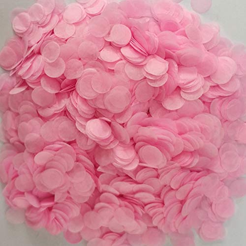 Pink Confetti 10mm Tissue Paper Confetti Party or Wedding Decoration Pack of 3000 Pieces