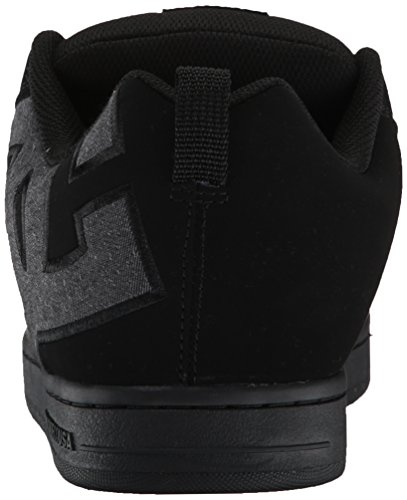 image for DC Men's Court Graffik SE Skate Shoe,Black Destroy Wash,8.5 D US, mens