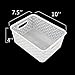 Doryh 4-Pack Small Plastic Storage Basket, Grey