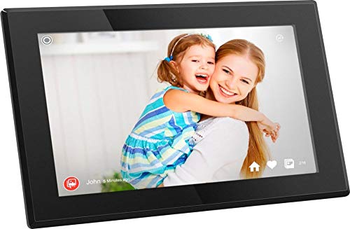 Aluratek 15.6″ WiFi Digital Photo Frame with Touchscreen IPS LCD Display & 16GB Built-in Memory, Photo/Music/Video (AWS15F)