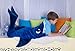 KnopMax Ultra Soft Shark Blanket for Kids– Premium Quality Features 3D Fins & Teeth – Comfortable & Warm Shark Blanket – Deep Blue Color & Plush Fabric