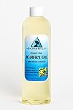 Jojoba Oil Clear Organic Refined by H&B OILS CENTER Cold Pressed Premium Quality Natural 100% Pure 12 oz