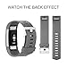 Fitbit Charge 2 Bands, AK Special Edition Adjustable Comfortable Replacement Wristbands for Fitbit Charge 2 Heart Rate [No Tracker] (Gray, Small)