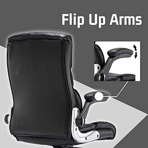 KERMS High Back Executive Home Office Chair, PU Leather Ergonomic