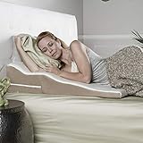 Avana Contoured Bed Wedge Support Pillow for Side Sleepers with Gel-Infused Cooling Memory Foam
