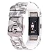 Fitbit Charge 2 Band,Silicone Adjustable Replacement Sport Strap Printed Bands with Classic Buckle for Charge2 HR Heart Rate + Fitness Wristband (Pattern-5, Small)