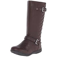 Jumping Jacks Brandy Boot (Toddler/Little Kid/Big Kid), Dark Brown Smooth/Brown Quilted Trim, 36 EU/36 M US Big Kid