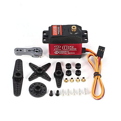 Goolsky DSSERVO DS3218MG RC Servo 20kg Wasserdichtes Aluminiumoberteil Einachsiges Servo Metallzahnrad Digitales Servo… – Bild 6