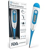 Best FDA Digital Medical Thermometer - Fast Readings in 10 Seconds - Baby Rectal Thermometer - Adult Oral Thermometer - DTR-1221BLU by iProvèn - with Fever Detection - 2018 High Quality (Blue)