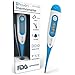 Best FDA Digital Medical Thermometer (Termometro) - Fast Readings in 10 Seconds - Baby Rectal Thermometer - Adult Oral Thermometer - DT-R1221BLU by iProven - with Fever Detection - 2019 High Quality