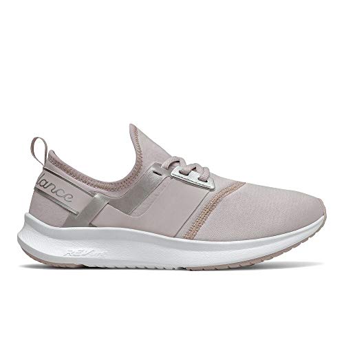 New Balance womens Nb Nergize Sport V1 Sneaker, Logwood/Silver Metallic
