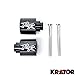 Krator Black Bar Ends Logo Hand Grip Handlebar End Caps Compatible with Honda CBR 1000RR 2004-2013