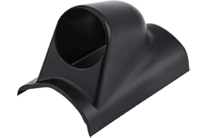 Qiilu Universal ABS Black Racing Sport Meter Gauge Pillar Mount Pod Holder Bracket (Single hole)