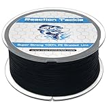 Reaction Tackle Braided Fishing Line NO Fade Black
