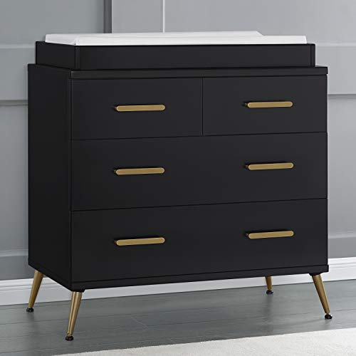 Delta Children Sloane 4 Drawer Dresser with Changing Top, Greenguard