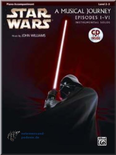 A Musical Journey Partitions Star Wars Instrumentaux Solos De Piano Episodes I Vi Partitions Musicales Instruments De Musique Et Sono