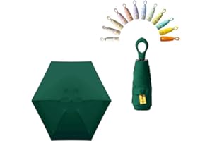 MILIYADEXIN Mini Sun Travel Umbrella Ring handle Coating Layer Fabric Compact Folding Purse Umbrella/Lightweight Small Portable Backpack/Rain Sun/Blocking/Anti UPF 50 UV Protection 99.9% Men Women Kid Umbrella