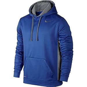Nike Mens KO 3.0 Hoodie, Game Royal/Dark Grey, Medium