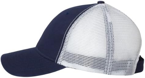 SportsmanThe Duke'' Washed Trucker Cap Adjustable Navy/ White