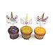v39buy Cake Toppers For Children Birthday Party Decoration Supplies (Unicorn)