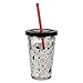 Disney Store 101 Dalmatians Acrylic Tumbler Straw Fast Food Cup 2014 Small
