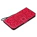 Firefish Galaxy S6 Edge Plus Case,Slim Durable PU Leather Shockproof Magnetic Cover Flip Stand Wallet Card Holder Xmas Birthday Gift for Girl Lady for Samsung Galaxy S6 Edge Plus -Sunflower Red