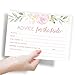 Printed Party Floral Bridal Shower Games, Set of 5 Games, 50 Sheets Each, Bridal Shower Games and Wedding Anniversary Activities, Includes Marriage Advice Cards and Emoji Game, 5 x 7 Inches