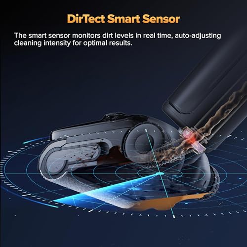 roborock F25 Ultra Wet Dry Vacuum Cleaner 22000Pa,Working 75 min,302°F Steam Mop & 187°F High Temperature Cordless Vacuum Mop with Blue Light,194°F Self-Cleaning,180° Lay-Flat,AI Assitant Wheels