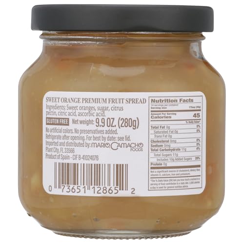 MARIO CAMACHO LA VIEJA FABRICA SWEET ORANGE PREMIUM FRUIT SPREAD, 9.9 OUNCE