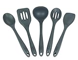Koe Premium 5 Piece Silicone Kitchen Utensil Set, Non-Stick & Heat Resistant