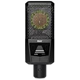 RAY Microphone with Autofocus for Your Voice - Mute by Distance and Mute Button - for Podcasts, Streaming, Content and Music in Studio Quality - 1" Studio Condenser Capsule
