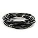 BEADNOVA 5mm Genuine Round Leather Cord Leather Strips for Jewelry Making Bracelet Necklace Beading, 2 Meters/ 2.2 Yards, Black