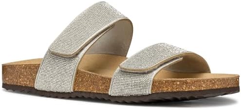 Sandalo piatto da donna D BRIONIA R D, argento, 39 EU