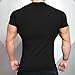 Men's Workout Muscle Shirts Fitness Gym Bodybuilding Short Sleeve Tees Black Blue Medium, Tag XL