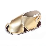 Girls Princess Shoes, Mosunx(TM) Girl Crib Shoes Newborn Soft Sole Anti-slip Baby Sneakers Sandals (Age:0~6 Month, Gold)
