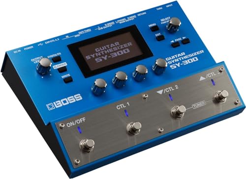 BOSS SY-300 Guitar Synthesizer, Mit jeder Gitarre ueber standard Klinkenkabel spielbar - aussdrucksstarke polyphone Synthesizer Sounds