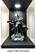 ELITE E-03 MATTE BLACK LED LIGHTED FIGURE STATUE DOLL DISPLAY CASE FOR 1/6 SCALE FIGURES AND MOST FIGURES UP TO 16