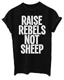 Raise Rebels Not Sheep Funny Mens T-Shirt [Apparel]