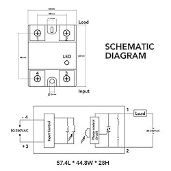 MYSWEETY 3PCS SSR-40DA Solid State Relay Single