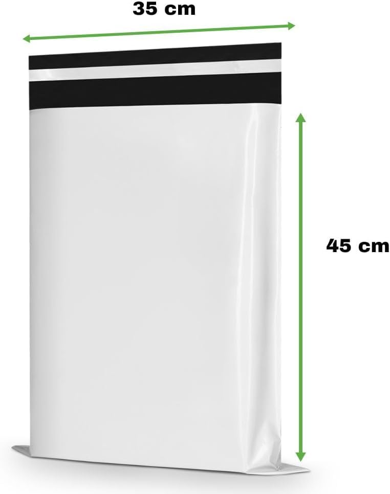 RAGO Shipping Bags 35x45cm 25 pieces white for Vinted | LDPE shipping bag, 50 µm, self-adhesive