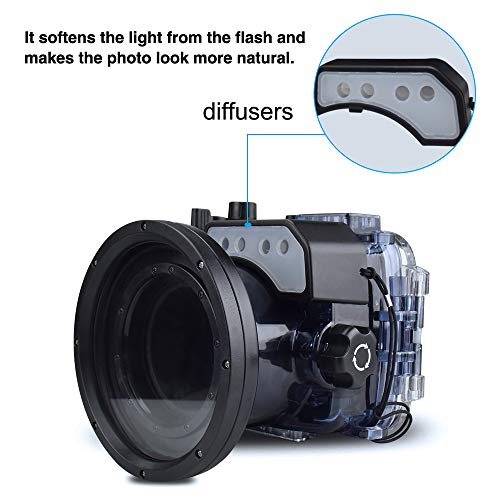 Seafrog RX100VII RX100-7 60m/195ft Waterproof Underwater Camera Housing Case Universal Works for Sony Sony RX100VII Cameras - Thumbnail 5