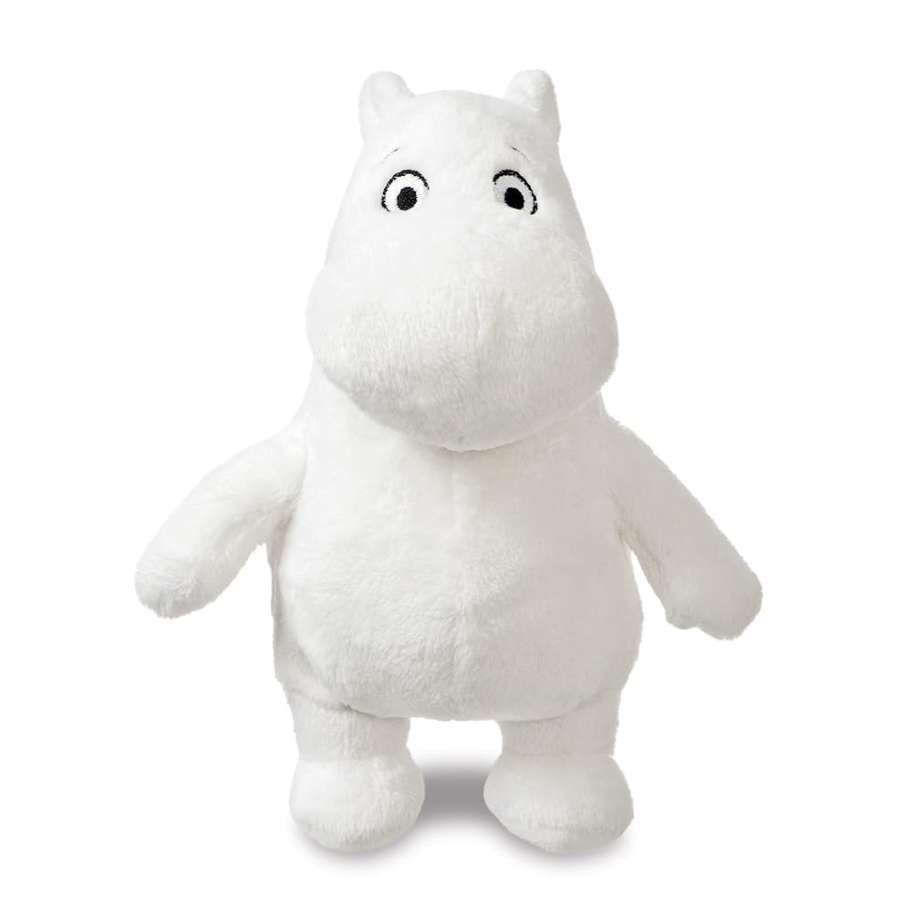 Aurora, 60989,Moomin Official Merchandise, Moomin-Standing, 6In, Soft Toy, White