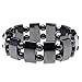 Top Plaza 4pcs/Set Men's Women's Hematite Metal Magnetic Therapy Bracelets
