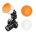 SHOOT Adjustable Lambancy Dome Flash Speedlight Diffuser for Canon 420EX 430EX 550EX 580EX 580EX II 600EX Nikon SB600 SB700 SB800 SB900 SB910 Sony HVL-F42AM HVL-F43AM and Other Similar Digital Camera