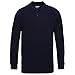 Gildan Mens Long Sleeve Double Pique Cotton Polo Shirt