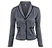 Coolred Women's Long Sleeve Slim Fashion Elegant 2 Button Sexy Suit Jacket