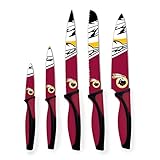 sportsvault NFL Washington Redskins Kitchen Knives (Set of 5), Maroon