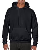 Gildan G185B Men 7.75 oz Heavy Blend 50/50 Hood - Black - M
